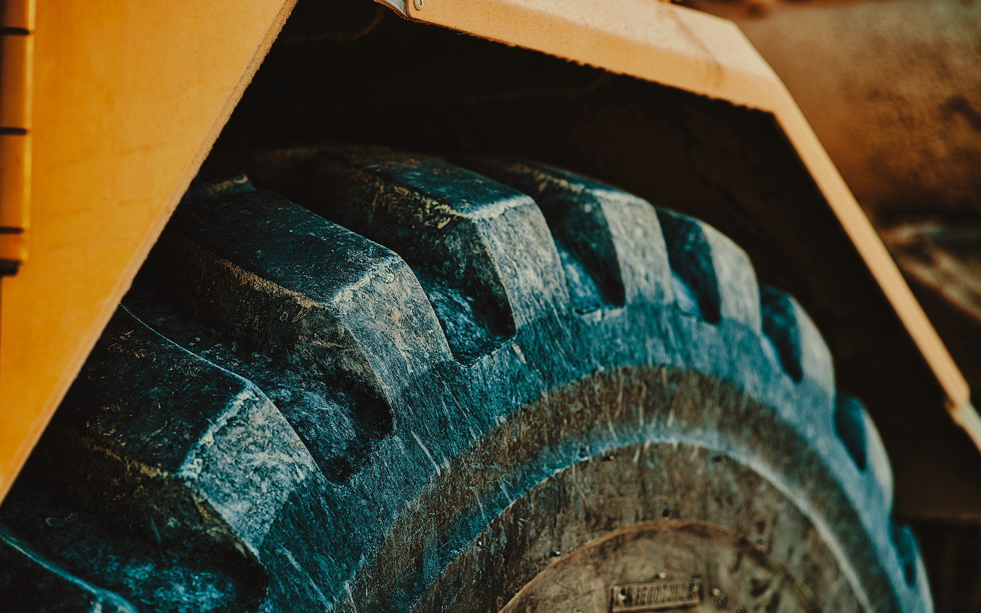 Large Tractor Tire Up Close